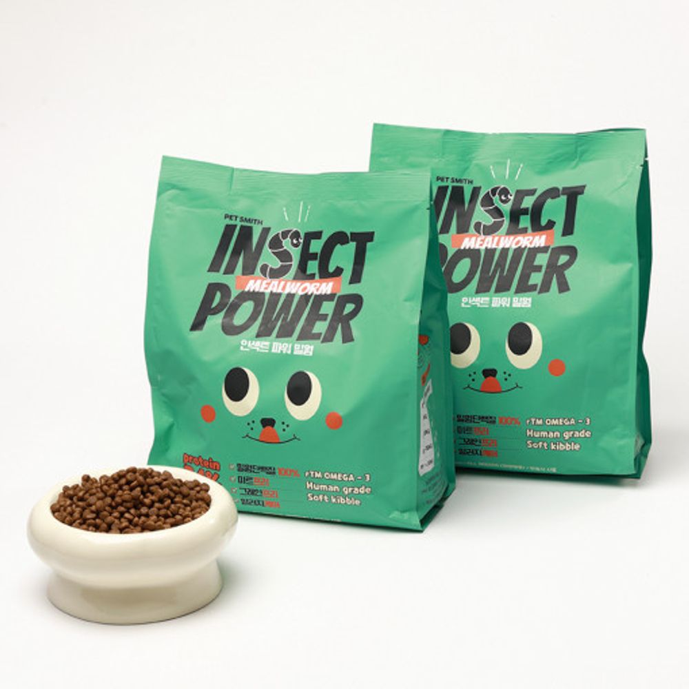 [Pet Smith] Insect Power 1.2kg + 50g Extra Giveaway-Dog Allergy Care Mealworm Immunity Enhancement-Made in Korea
